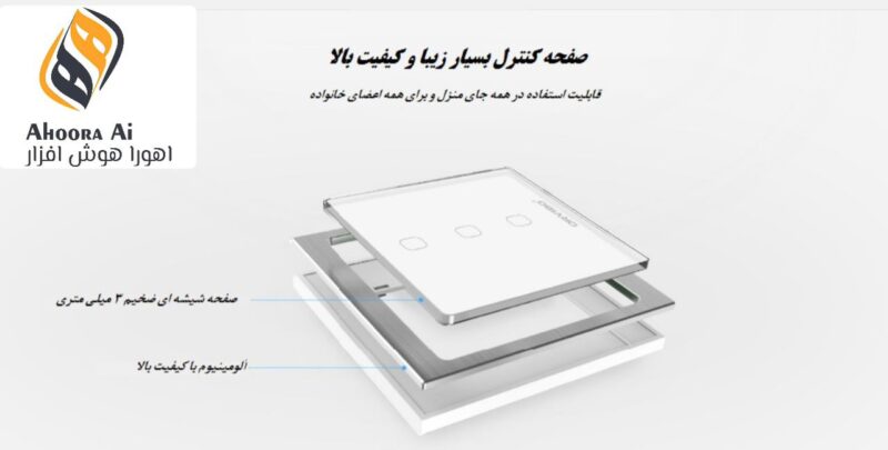 کلید هوشمند تک پل اورویبو طرح Aurora - Image 3